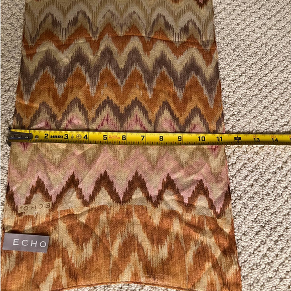 Echo Oblong 100% Silk Scarf - Picture 10 of 12